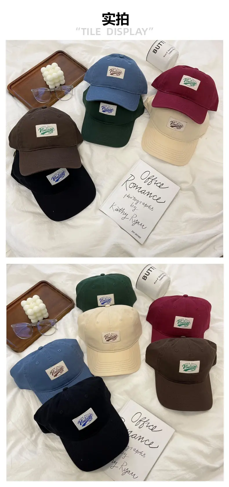 Green Retro Cap for Kids Spring Summer Casual Baseball Cap — feature 7