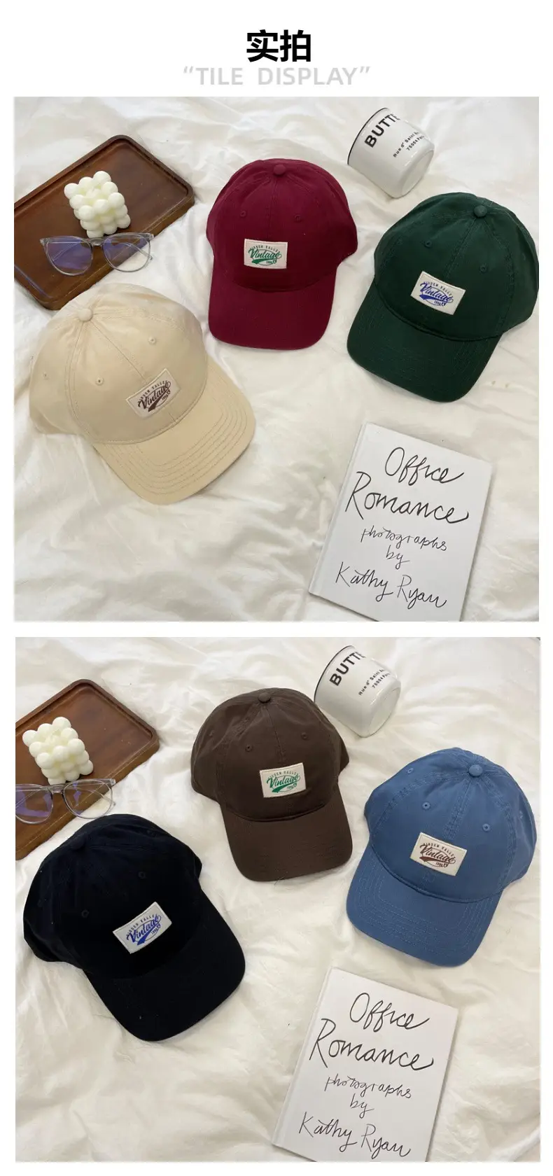 Green Retro Cap for Kids Spring Summer Casual Baseball Cap — feature 8