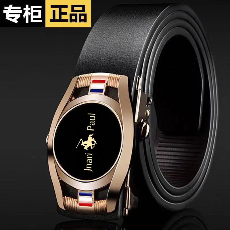 Paul Men's Genuine Leather Belt Automatic Buckle Belt - Image 5
