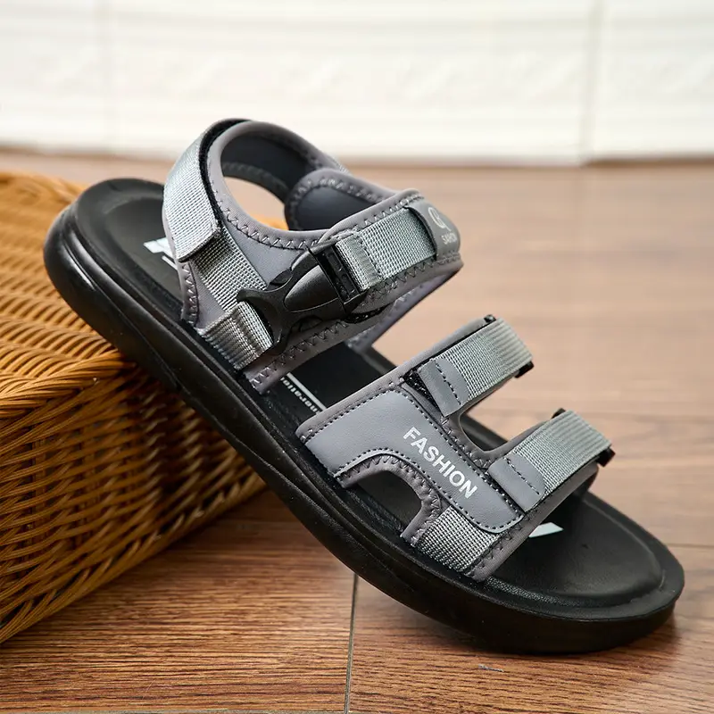 Men's Casual Beach Sandals Brown Black Dual Use