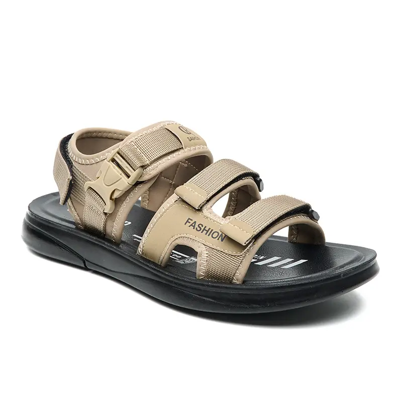 Men's Casual Beach Sandals Brown Black Dual Use
