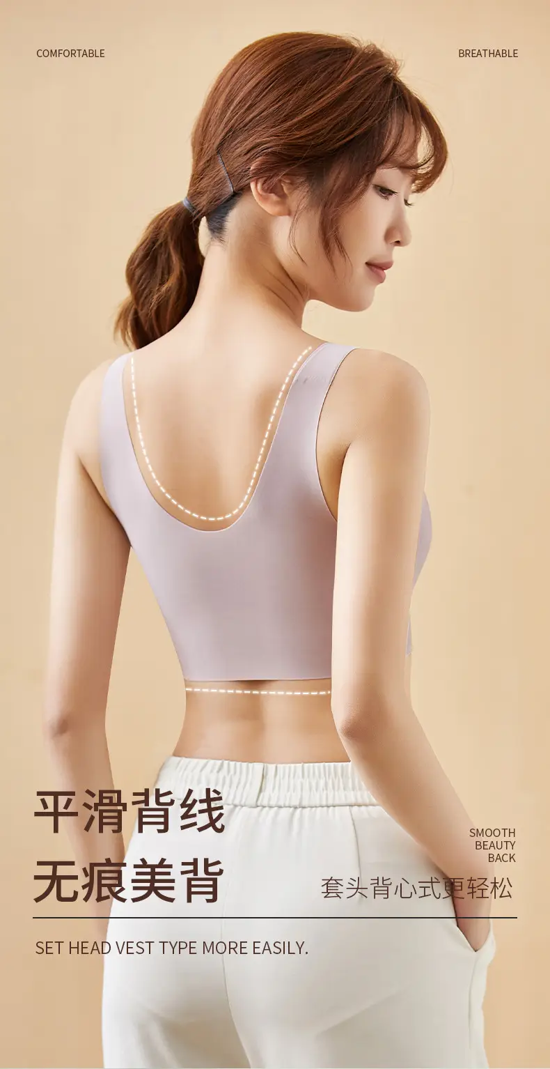 Large Bust Appears Smaller, Seamless Push-Up Bra for Women, Beautiful Back, Wireless Fixed Cup Sports Bra, Side Breast Collection, Wholesale — feature 13