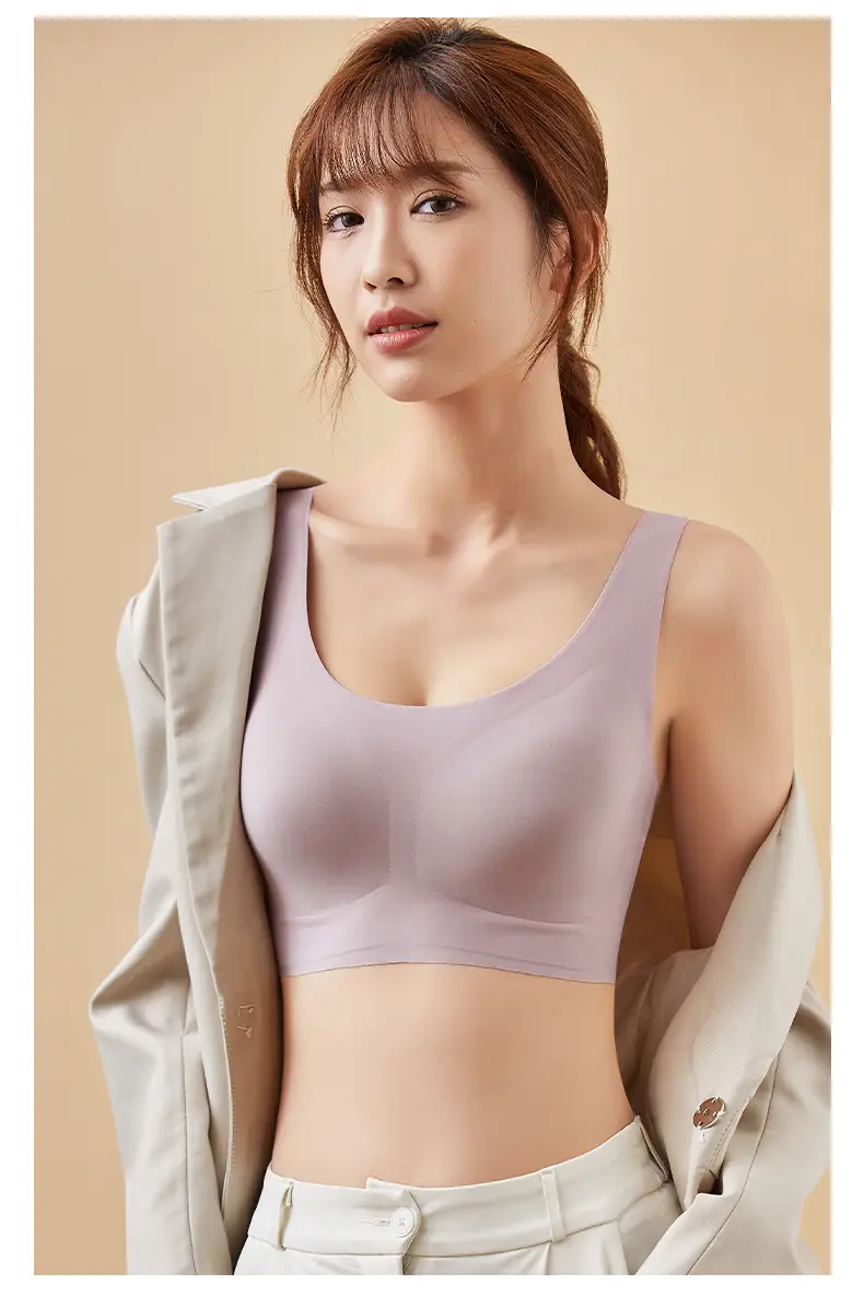 Large Bust Appears Smaller, Seamless Push-Up Bra for Women, Beautiful Back, Wireless Fixed Cup Sports Bra, Side Breast Collection, Wholesale — feature 19