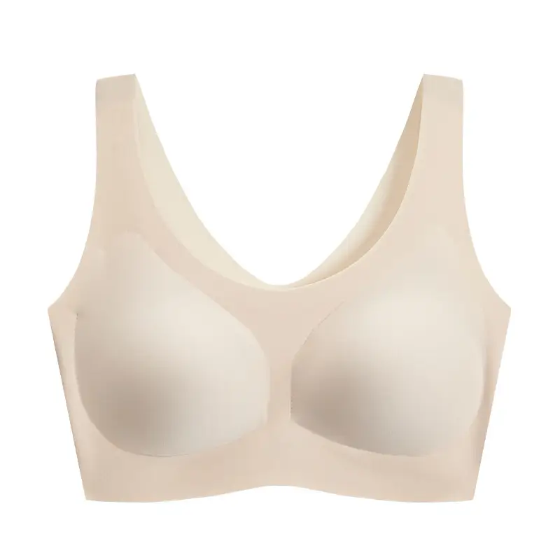 Large Bust Appears Smaller, Seamless Push-Up Bra for Women, Beautiful Back, Wireless Fixed Cup Sports Bra, Side Breast Collection, Wholesale