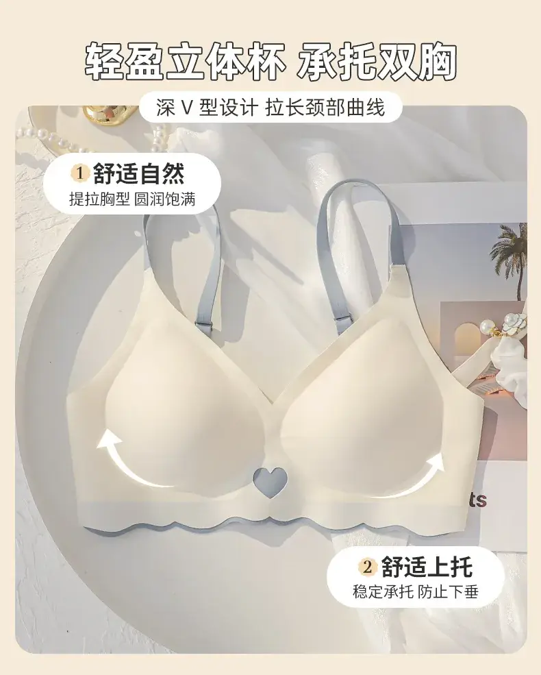 Wireless Bra with Lace Trim for Women — feature 4