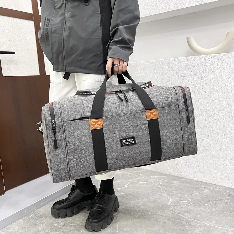 Men's Grey Sports Shoulder Bag 2025 Large Capacity - Image 6