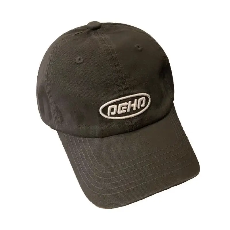 Women Black Embroidered Baseball Cap with Letter Design