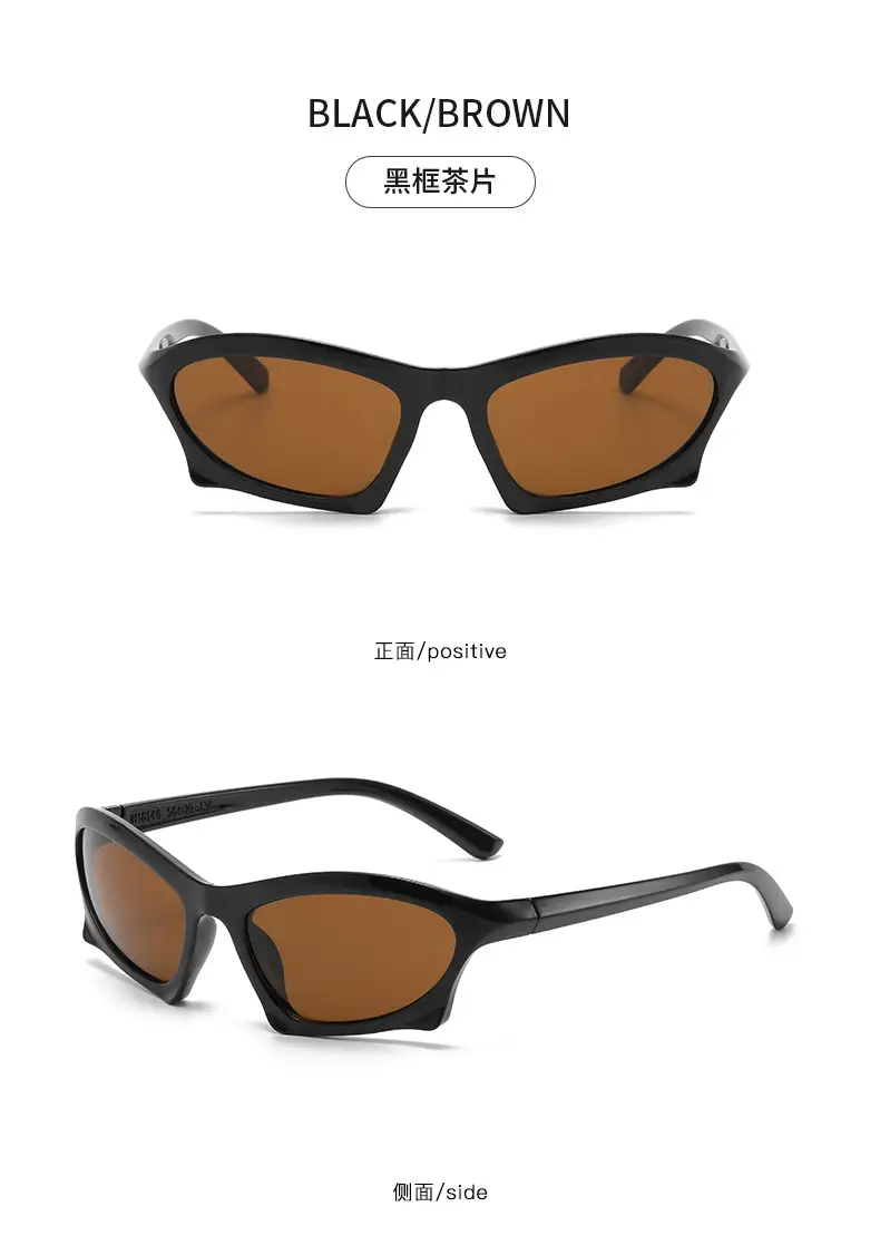 Steam Punk Sunglasses Orange Tinted Black — feature 14