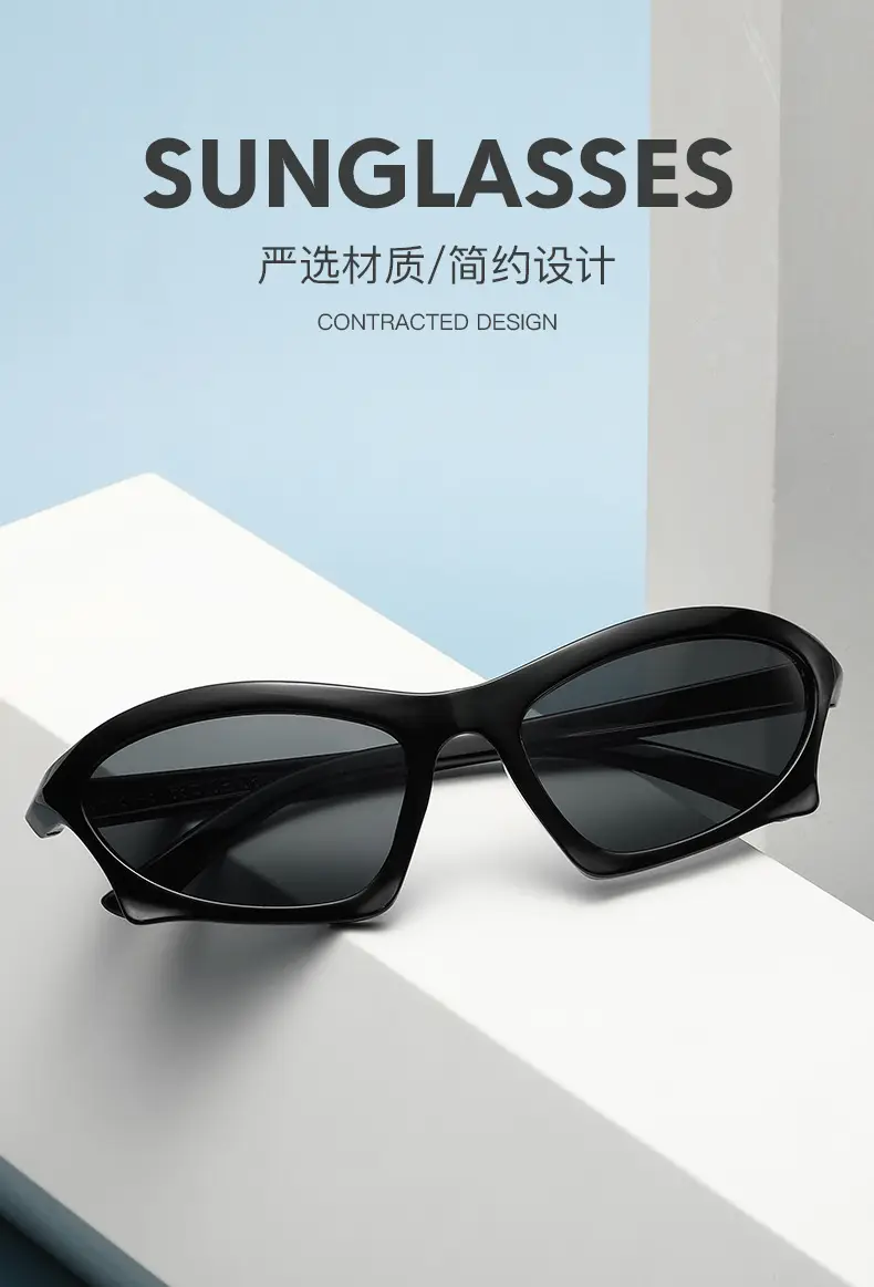 Steam Punk Sunglasses Orange Tinted Black — feature 3
