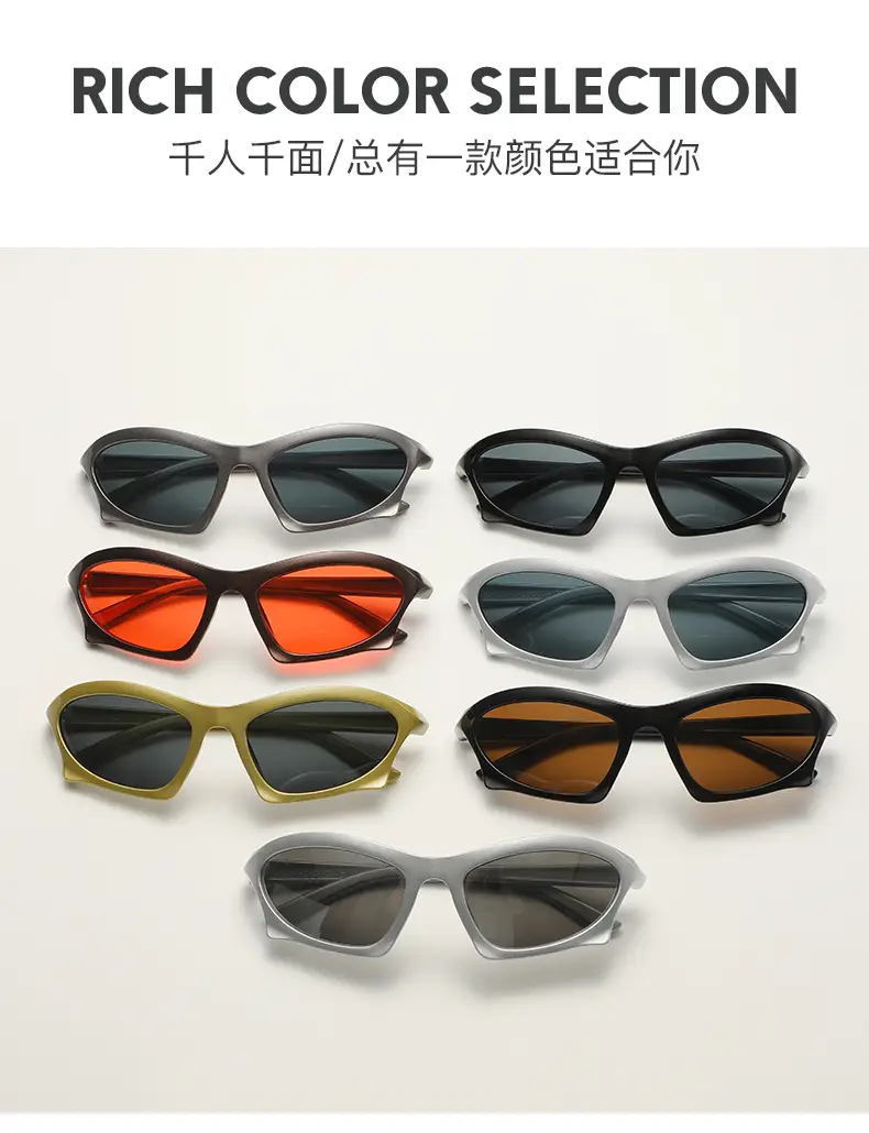 Steam Punk Sunglasses Orange Tinted Black — feature 6
