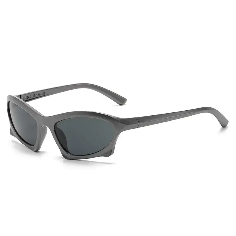 Steam Punk Sunglasses Orange Tinted Black - Image 3