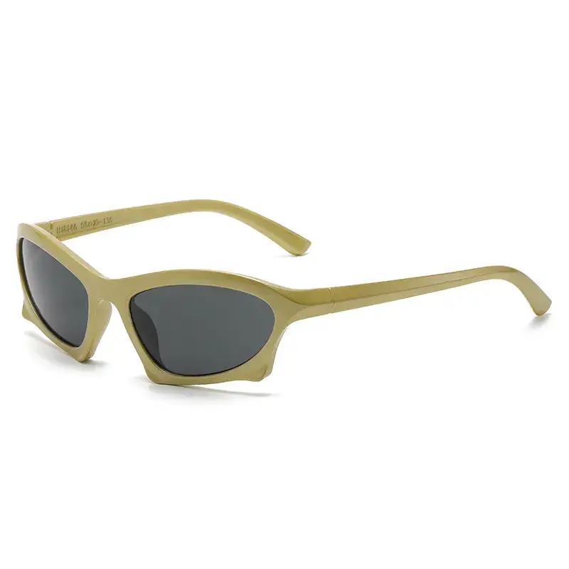 Steam Punk Sunglasses Orange Tinted Black - Image 6