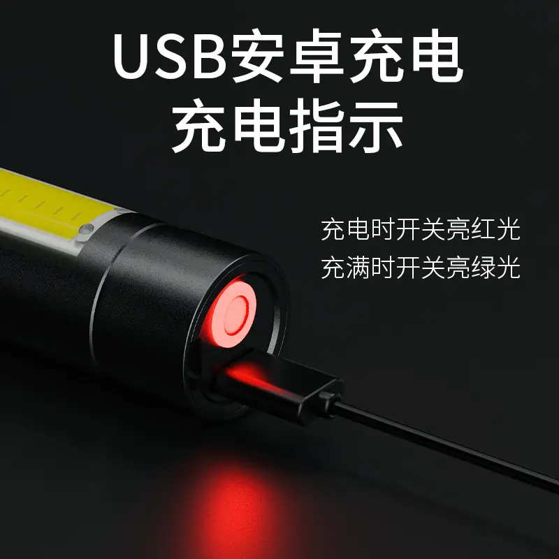 USB Rechargeable Mini Flashlight with COB Light - Image 7