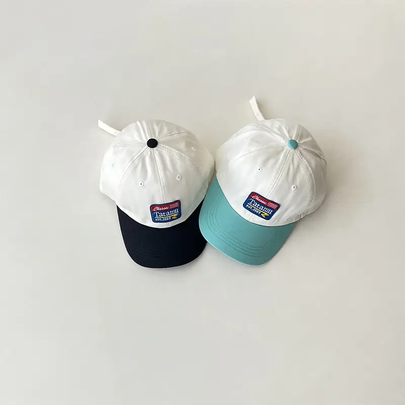 Kids Baseball Caps Blue Yellow Spring Autumn