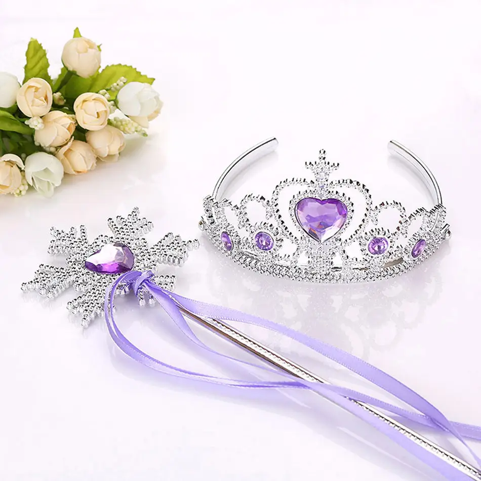Children's Princess Crown Magic Bang Streamer Snowflake Stick - Image 28