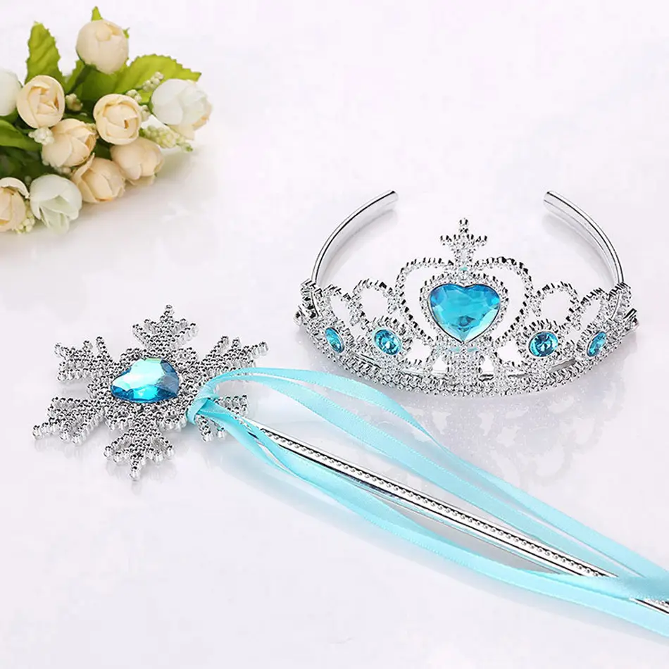 Children's Princess Crown Magic Bang Streamer Snowflake Stick - Image 29