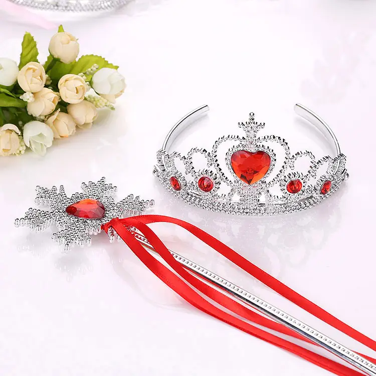 Children's Princess Crown Magic Bang Streamer Snowflake Stick - Image 12