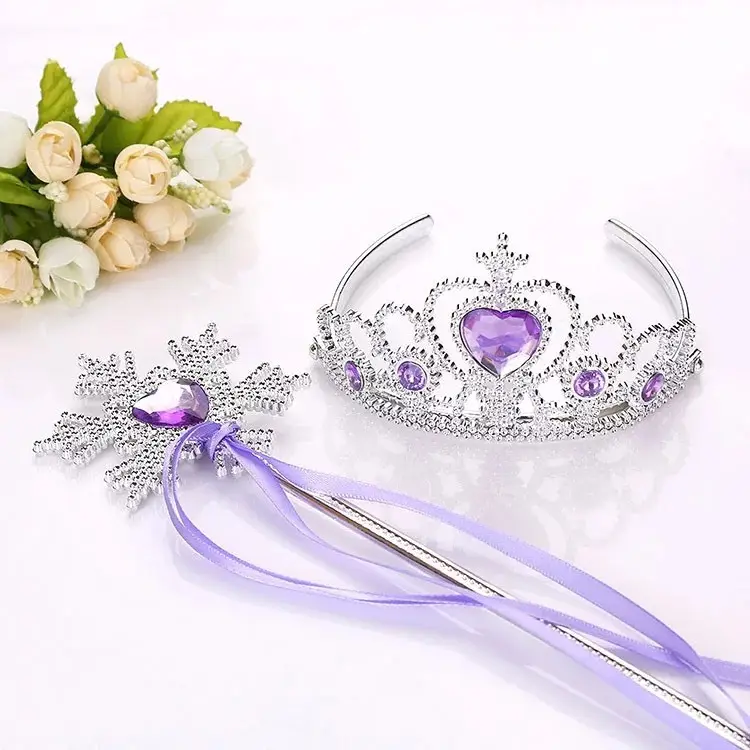 Children's Princess Crown Magic Bang Streamer Snowflake Stick - Image 13