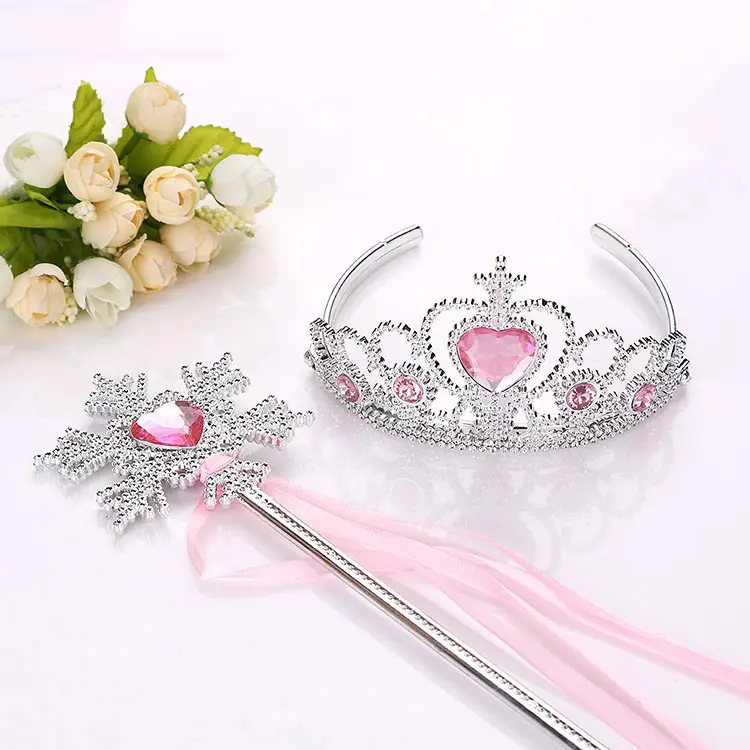Children's Princess Crown Magic Bang Streamer Snowflake Stick - Image 15