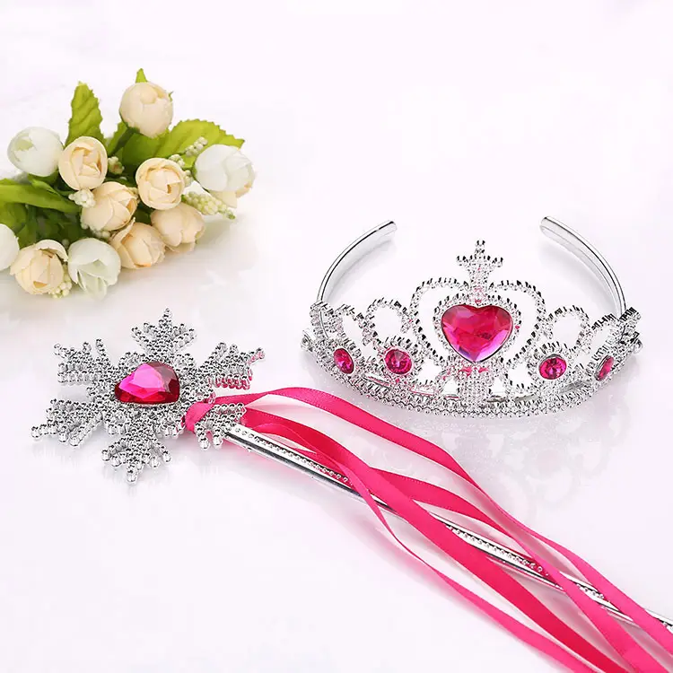 Children's Princess Crown Magic Bang Streamer Snowflake Stick - Image 16