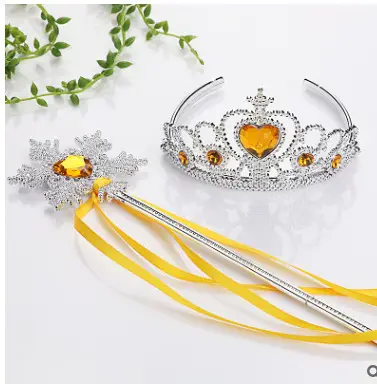 Children's Princess Crown Magic Bang Streamer Snowflake Stick - Image 19