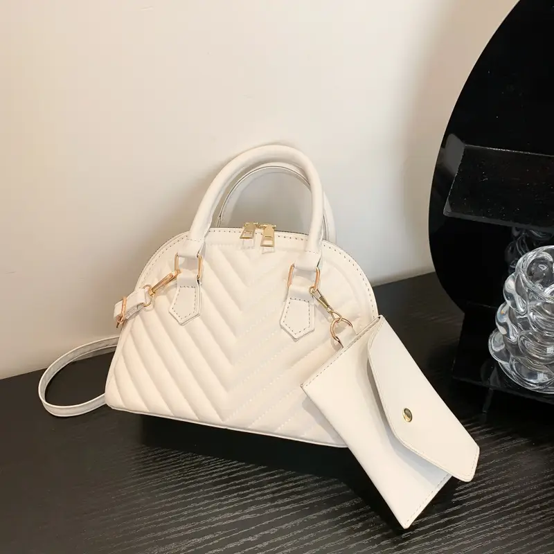 Black Quilted Shoulder Crossbody Bag for Women 2023 - Image 8