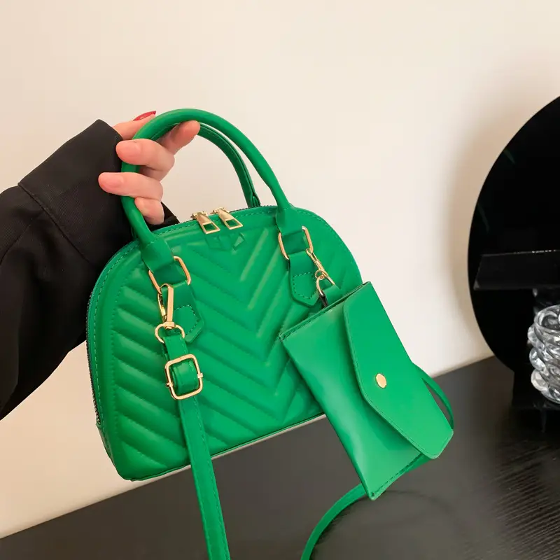 Black Quilted Shoulder Crossbody Bag for Women 2023 - Image 9