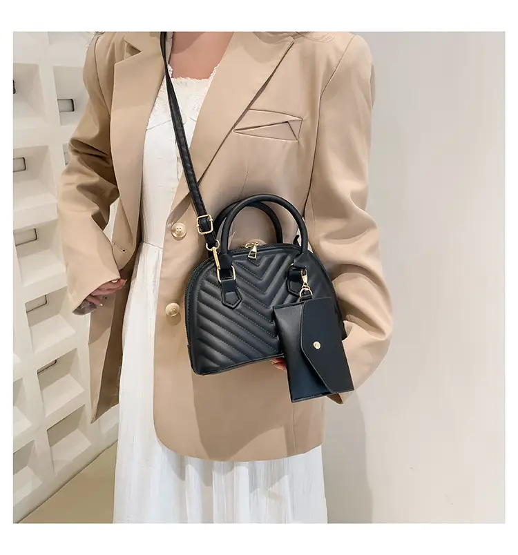 Black Quilted Shoulder Crossbody Bag for Women 2023 — feature 12