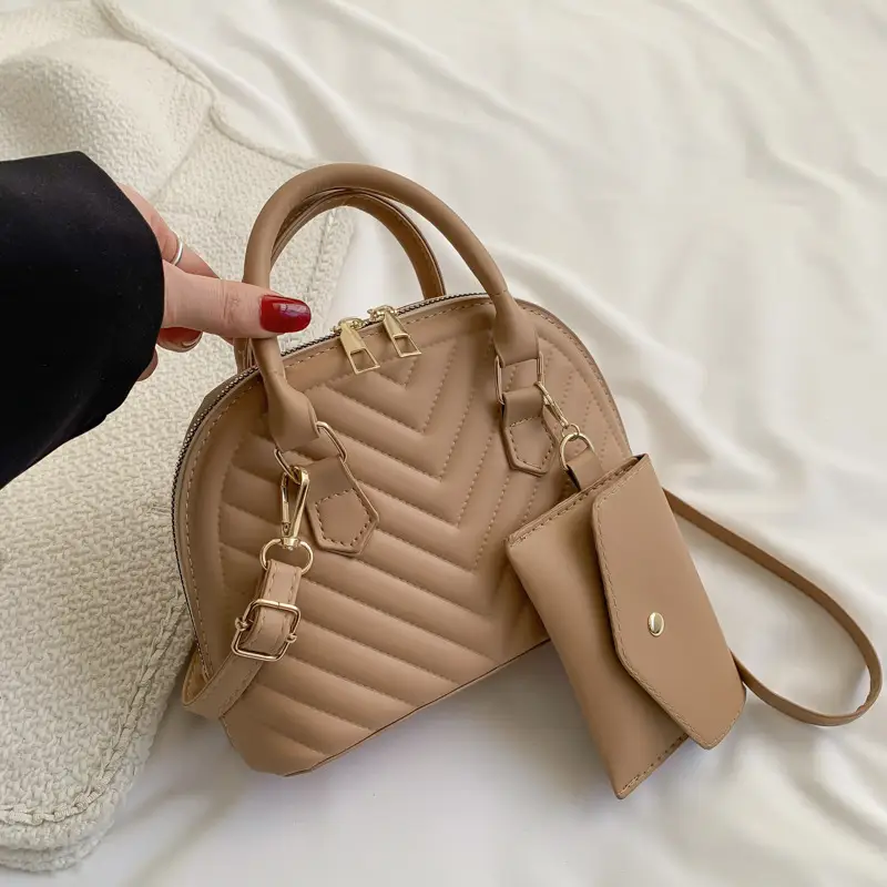 Black Quilted Shoulder Crossbody Bag for Women 2023 - Image 3