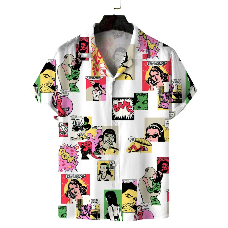 3D Printed Pink Leopard Lapel Shirt for Men - Image 8