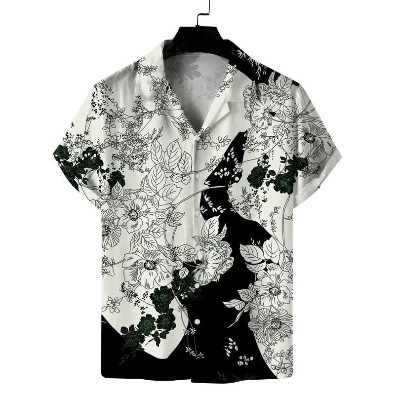 3D Printed Pink Leopard Lapel Shirt for Men - Image 13