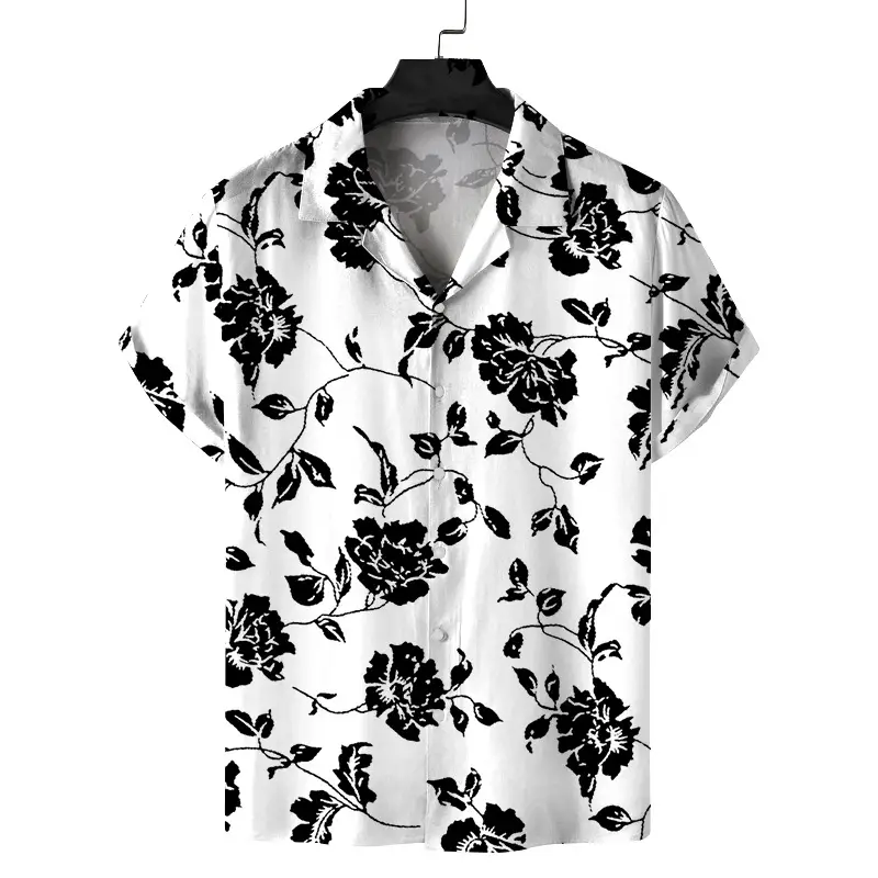 3D Printed Pink Leopard Lapel Shirt for Men - Image 9