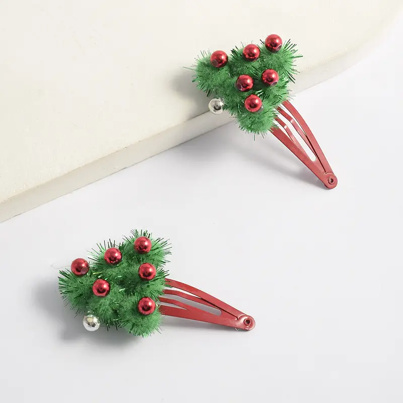 Cute Pom Pom Hair Clips for Girls Korean Style - Image 20
