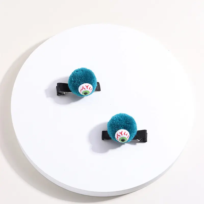 Cute Pom Pom Hair Clips for Girls Korean Style - Image 15