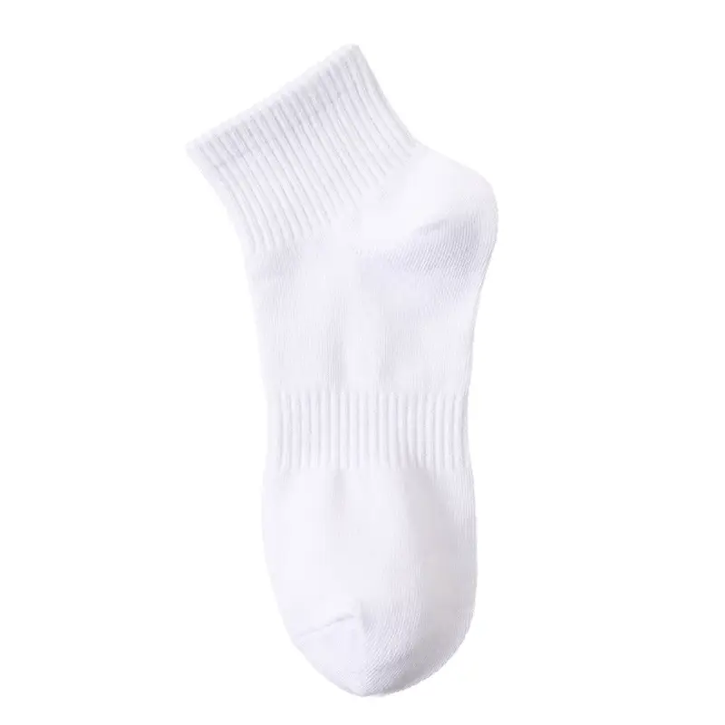 Black and Gray Socks for Men, Summer Thin Style, Xinjiang Cotton Short Socks, 7A Antibacterial Sports Mid-Calf Socks, Women's Socks Wholesale from Zhuji