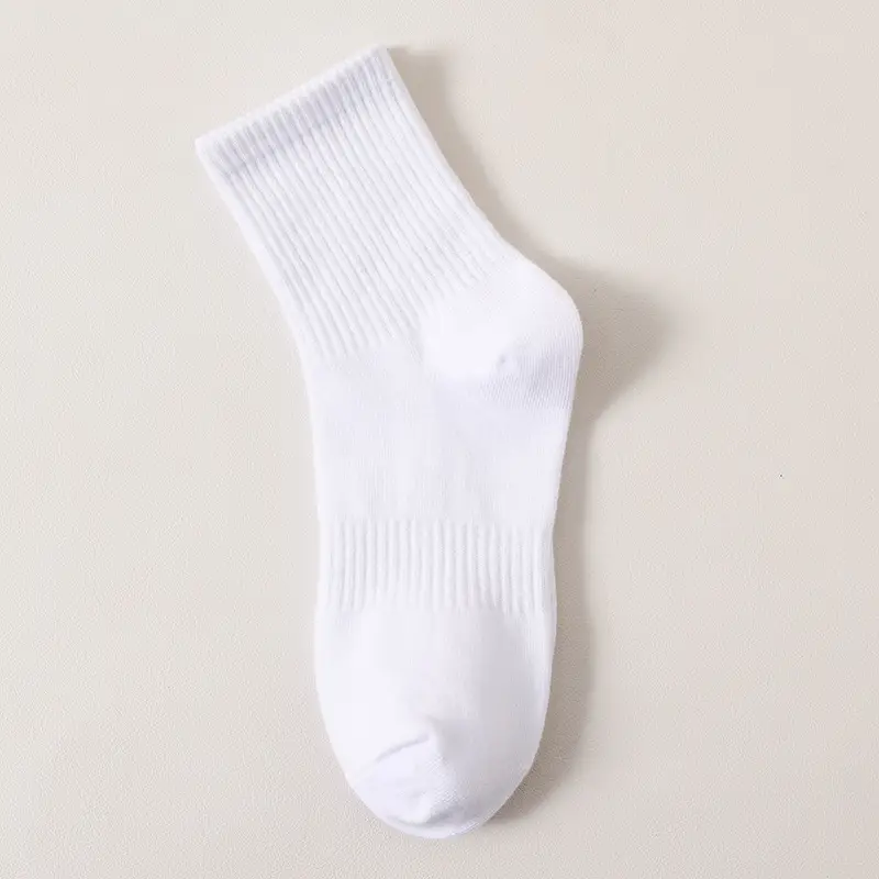 Black and Gray Socks for Men, Summer Thin Style, Xinjiang Cotton Short Socks, 7A Antibacterial Sports Mid-Calf Socks, Women's Socks Wholesale from Zhuji