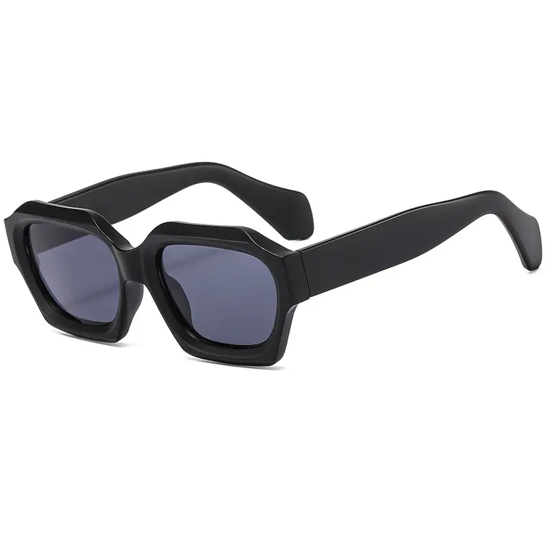Black Regular Sunglasses 2023 European American Style