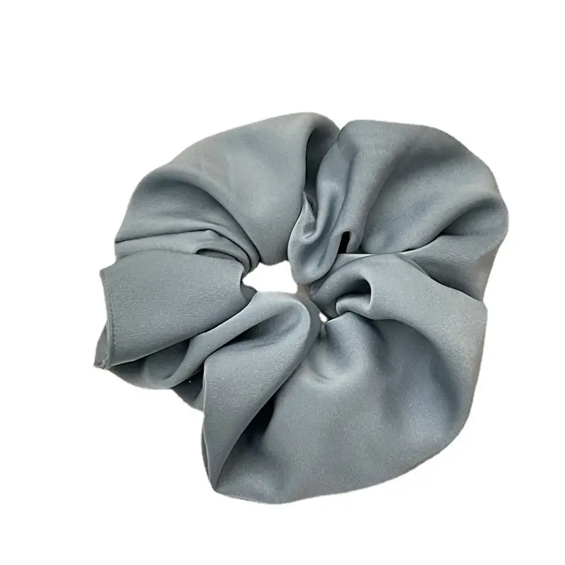 French Satin Bowel Hair Ring Pink Women