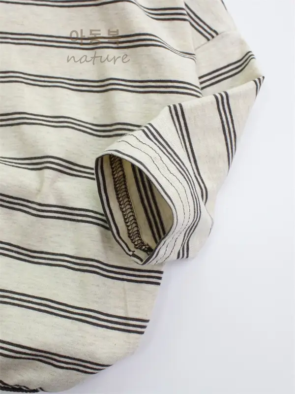 Girls Striped Cotton T-Shirt Long Sleeve Casual Korean Style - Image 4