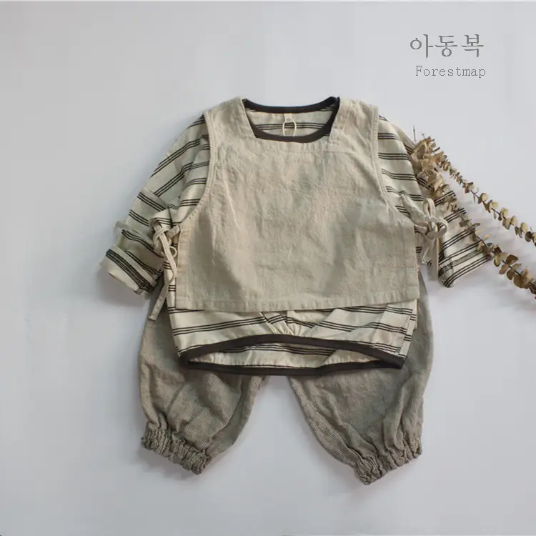 Girls Striped Cotton T-Shirt Long Sleeve Casual Korean Style — feature 6