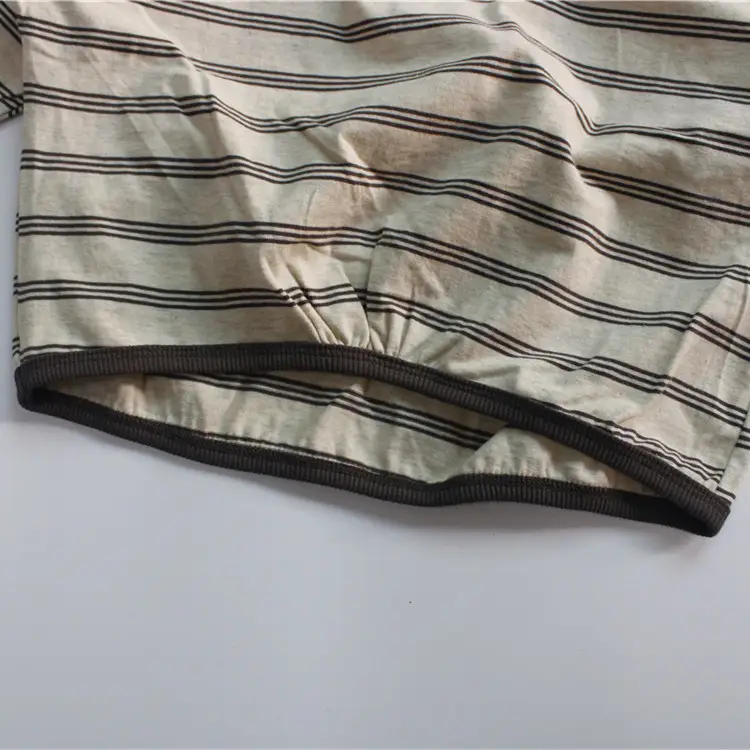 Girls Striped Cotton T-Shirt Long Sleeve Casual Korean Style — feature 9