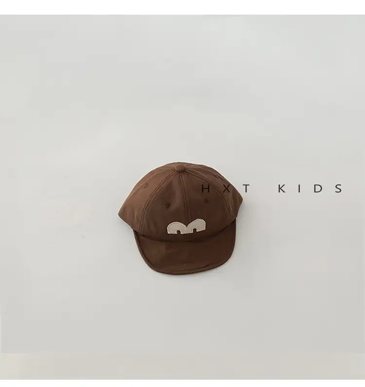 Baby Cap Black Red M Letter Peaked Infant Wear — feature 6