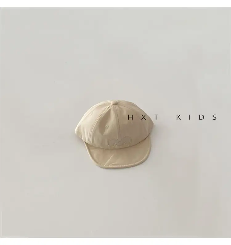 Baby Cap Black Red M Letter Peaked Infant Wear — feature 8