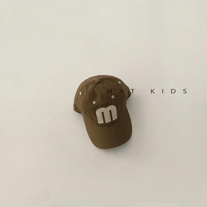 Kids M Cap Large Brown Sunshade Hat - Image 3