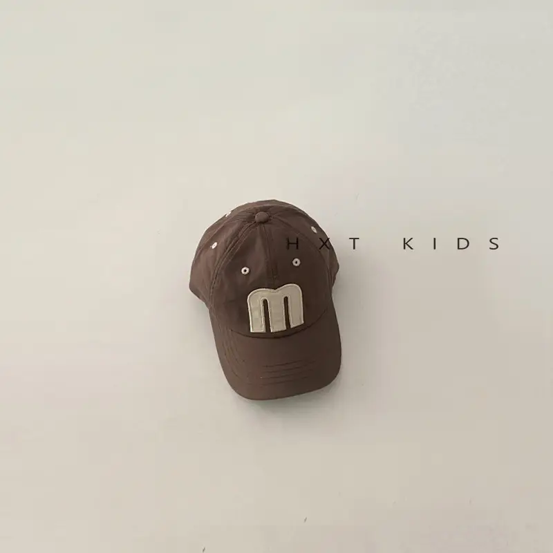 Kids M Cap Large Brown Sunshade Hat - Image 4