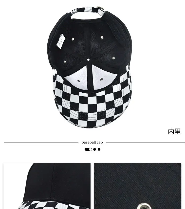 New CUHK Children's Green Checkered Cap Soft Fabric — feature 10