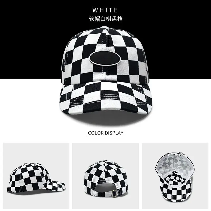 New CUHK Children's Green Checkered Cap Soft Fabric - Image 2