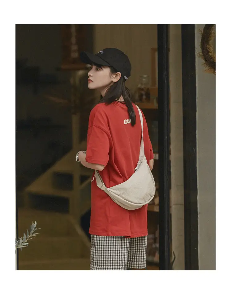 Women Shoulder Crossbody Bag Orange Nylon Casual 2023 — feature 12