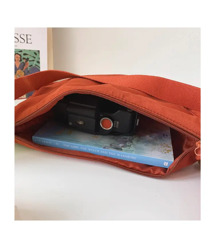 Women Shoulder Crossbody Bag Orange Nylon Casual 2023 — feature 22