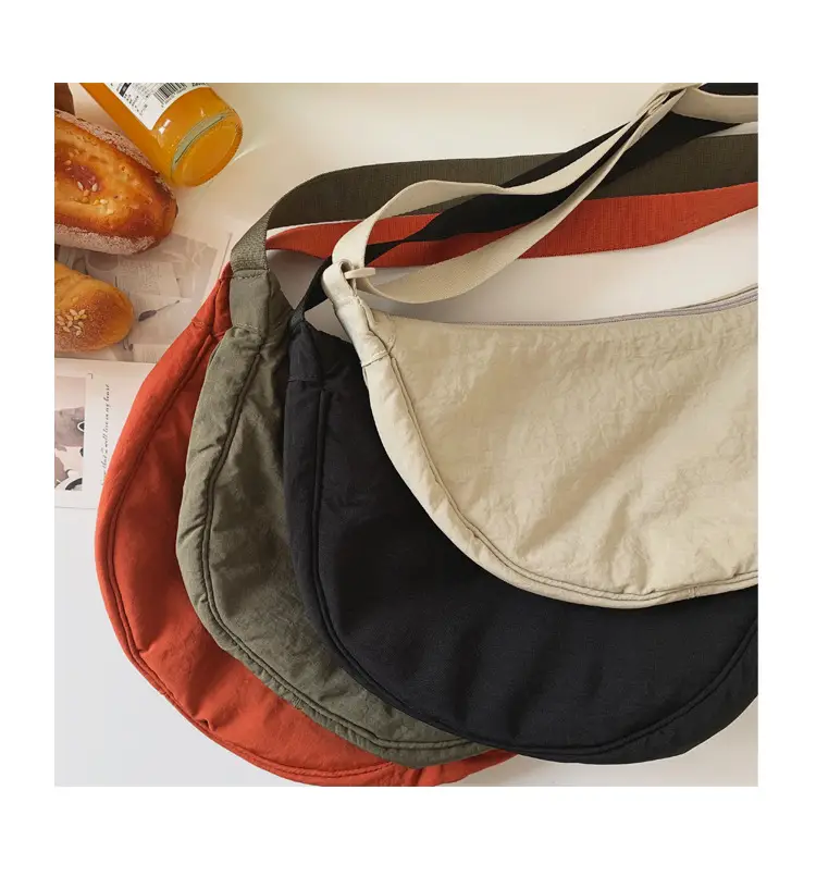 Women Shoulder Crossbody Bag Orange Nylon Casual 2023 — feature 6